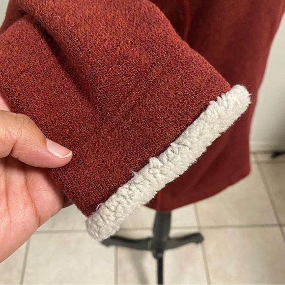 Kuhl Sweater Women’s Size Small Rust 1/4 Zip Alyssa Alfpaca Fleece Pull-Over - Picture 5 of 13